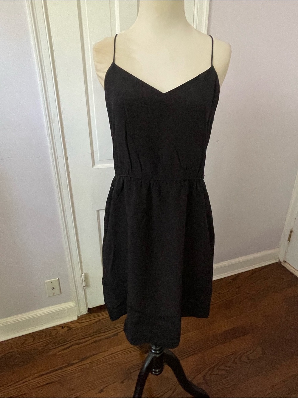 Tibi New York Black Silk Slip Dress – Size 4